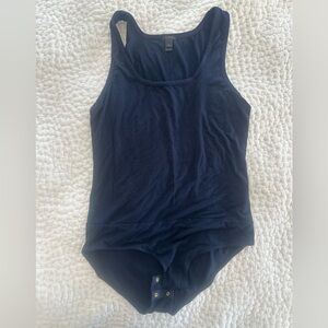 Jcrew Navy Sleeveless Snap-Closure Bodysuit